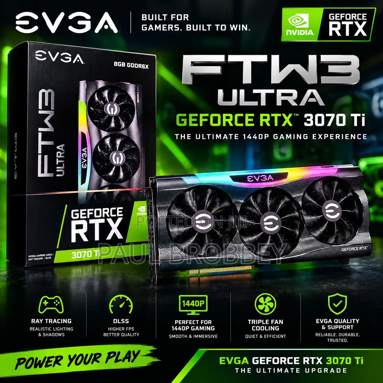 EVGA GeForce RTX 3070 Ti FTW3 Ultra Gaming