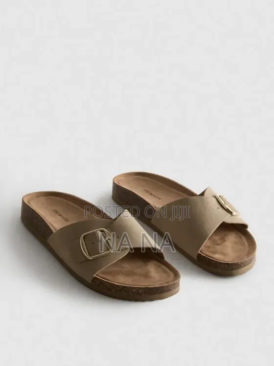 Buckle Strap Mule Sandals