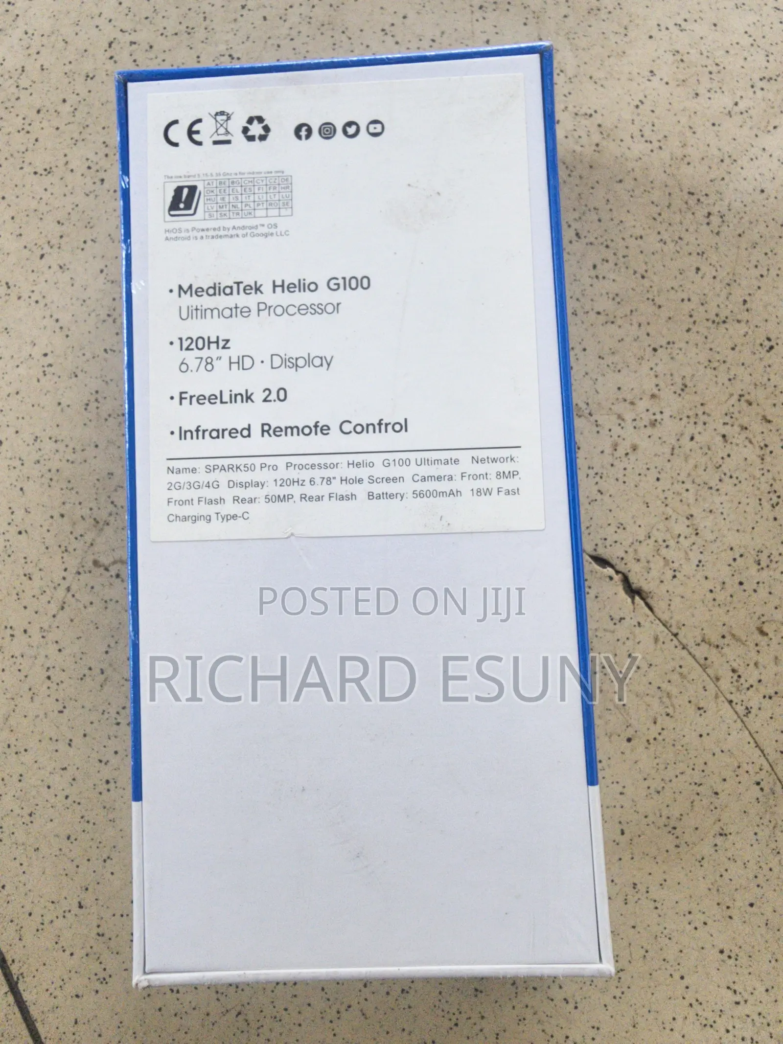 New Tecno Spark 50 Pro 256 GB Black