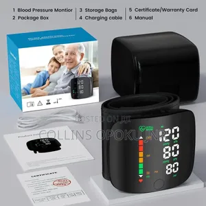 Rechargeable Digital Wrist Blood Pressure Monitor Voice Heart Rate