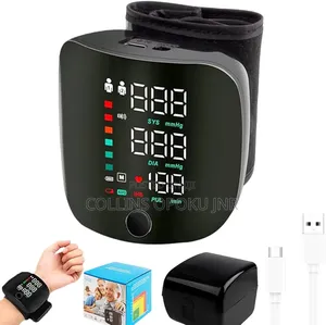 Rechargeable Digital Wrist Blood Pressure Monitor Voice Heart Rate