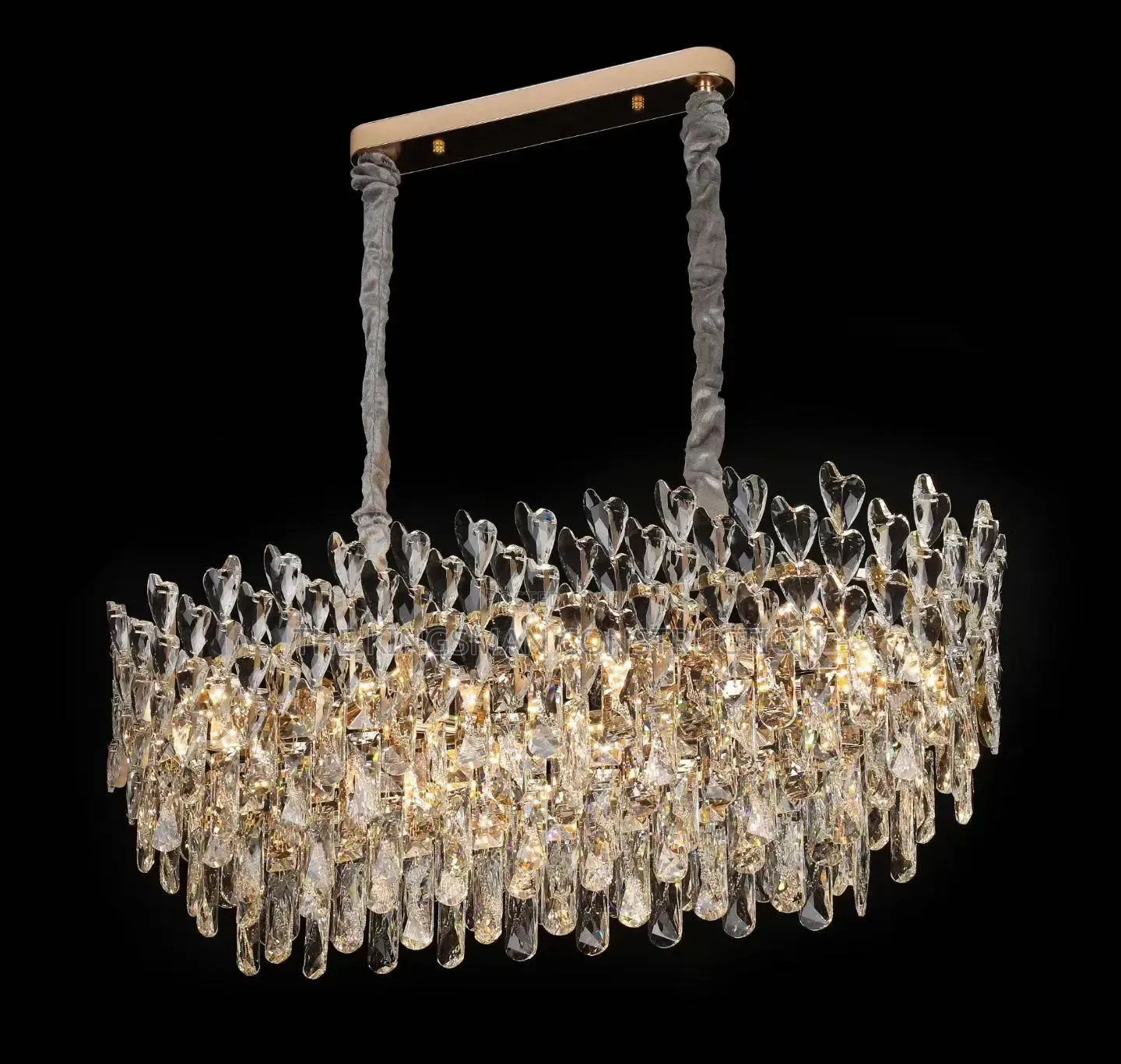 Full Precious Crystal Lights Available Both Oval and Round Design