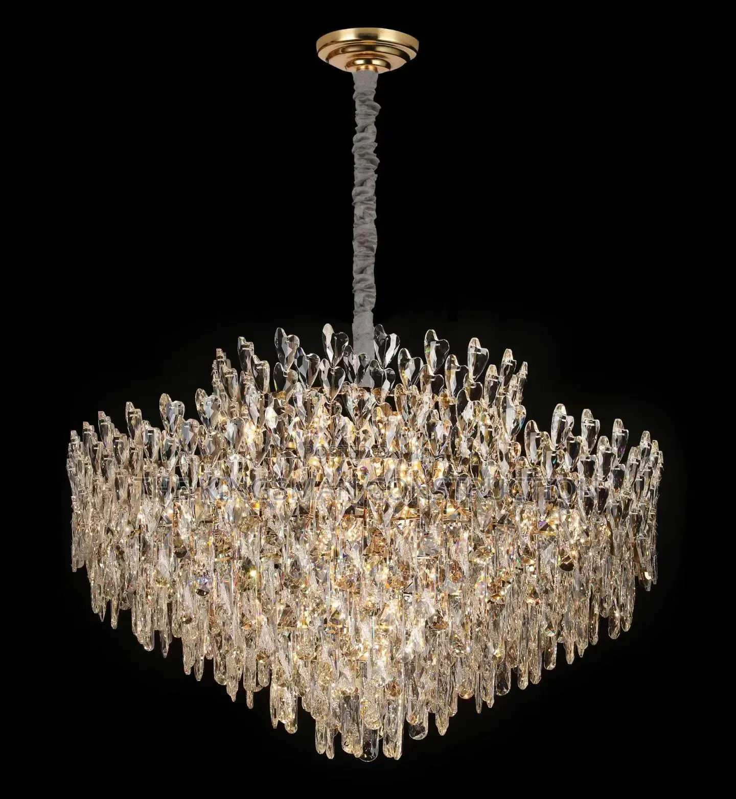 Full Precious Crystal Lights Available Both Oval and Round Design