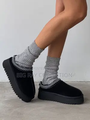 Tazz II Embroidered Suede Slippers Black