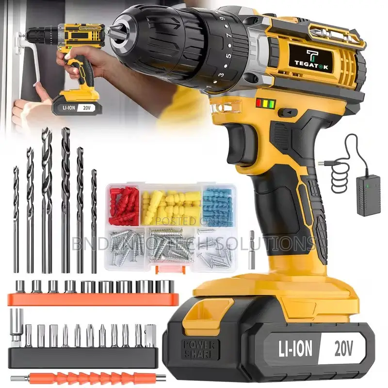 Tegatok 20V Cordless Impact Drill Kit
