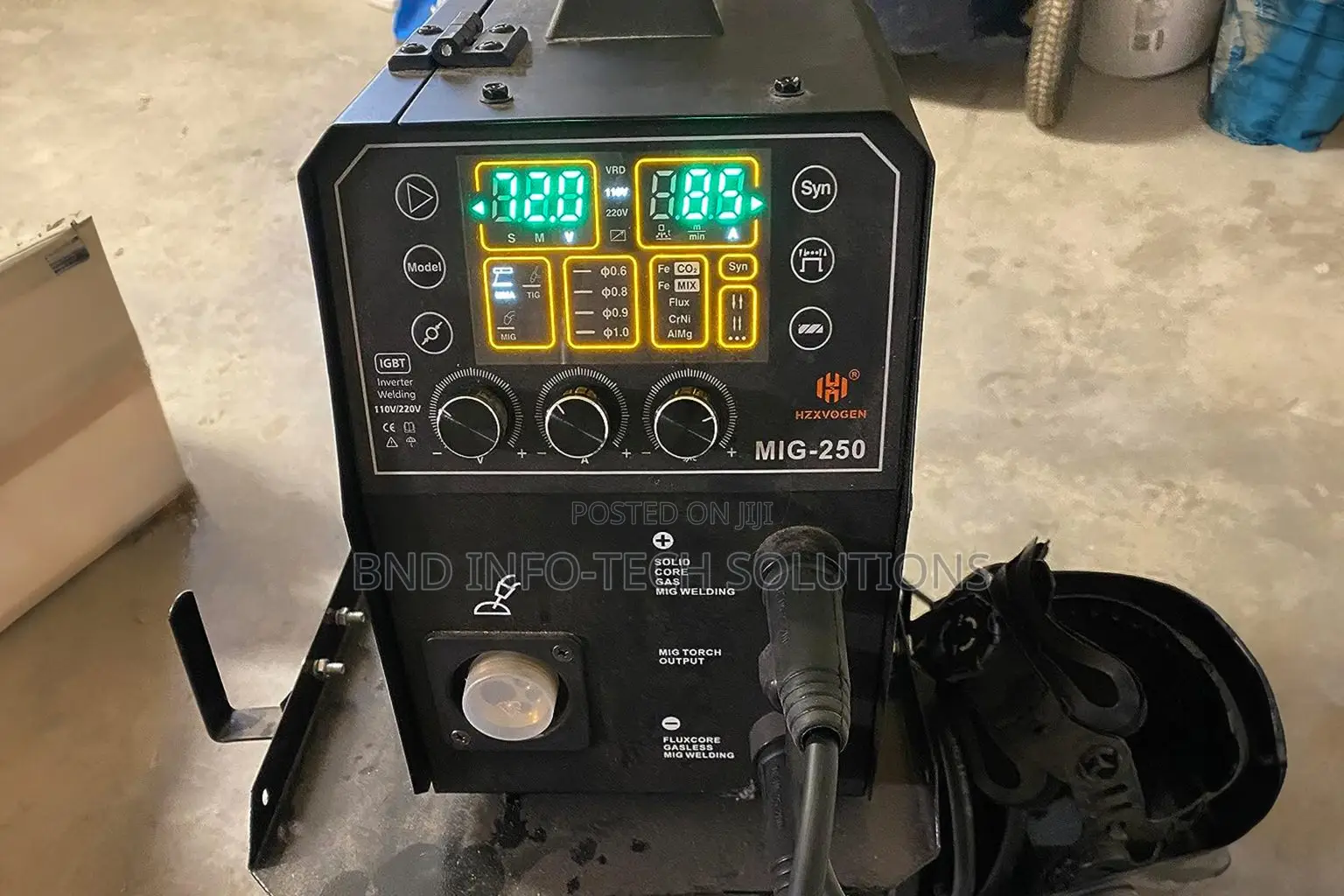 HZXVOGEN 250A 6in1 MIG250 Welder Aluminum Welding Machine 110/220v