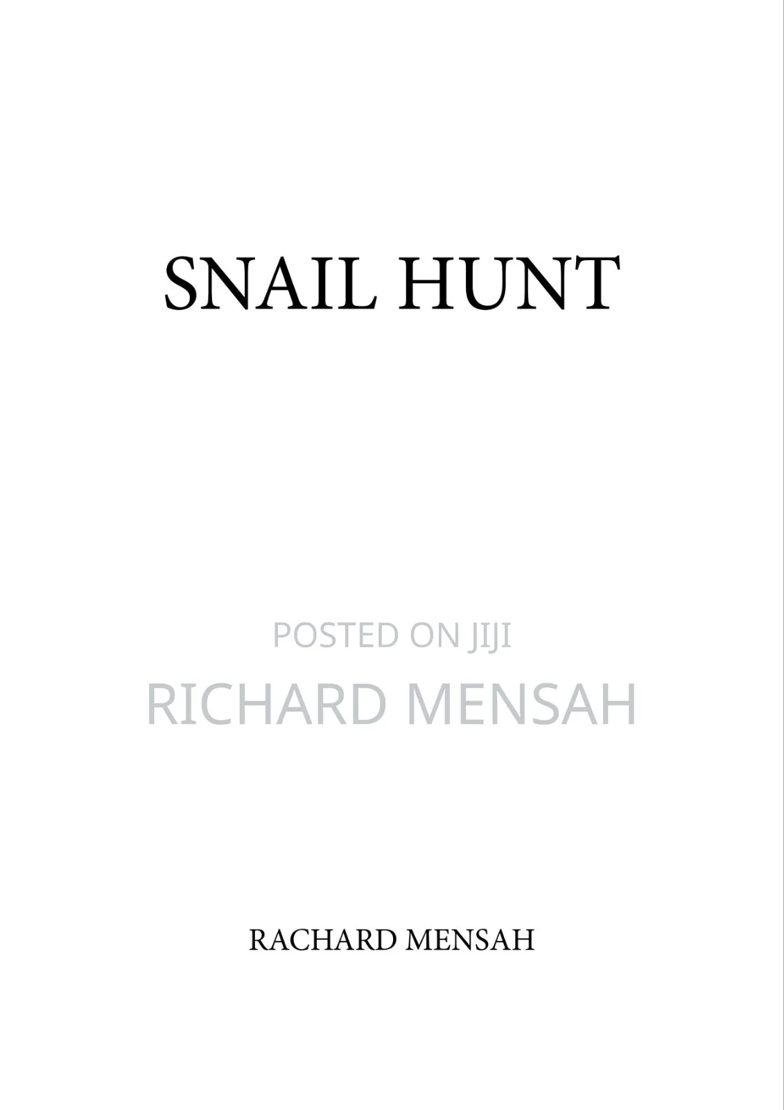 Snail Hunt