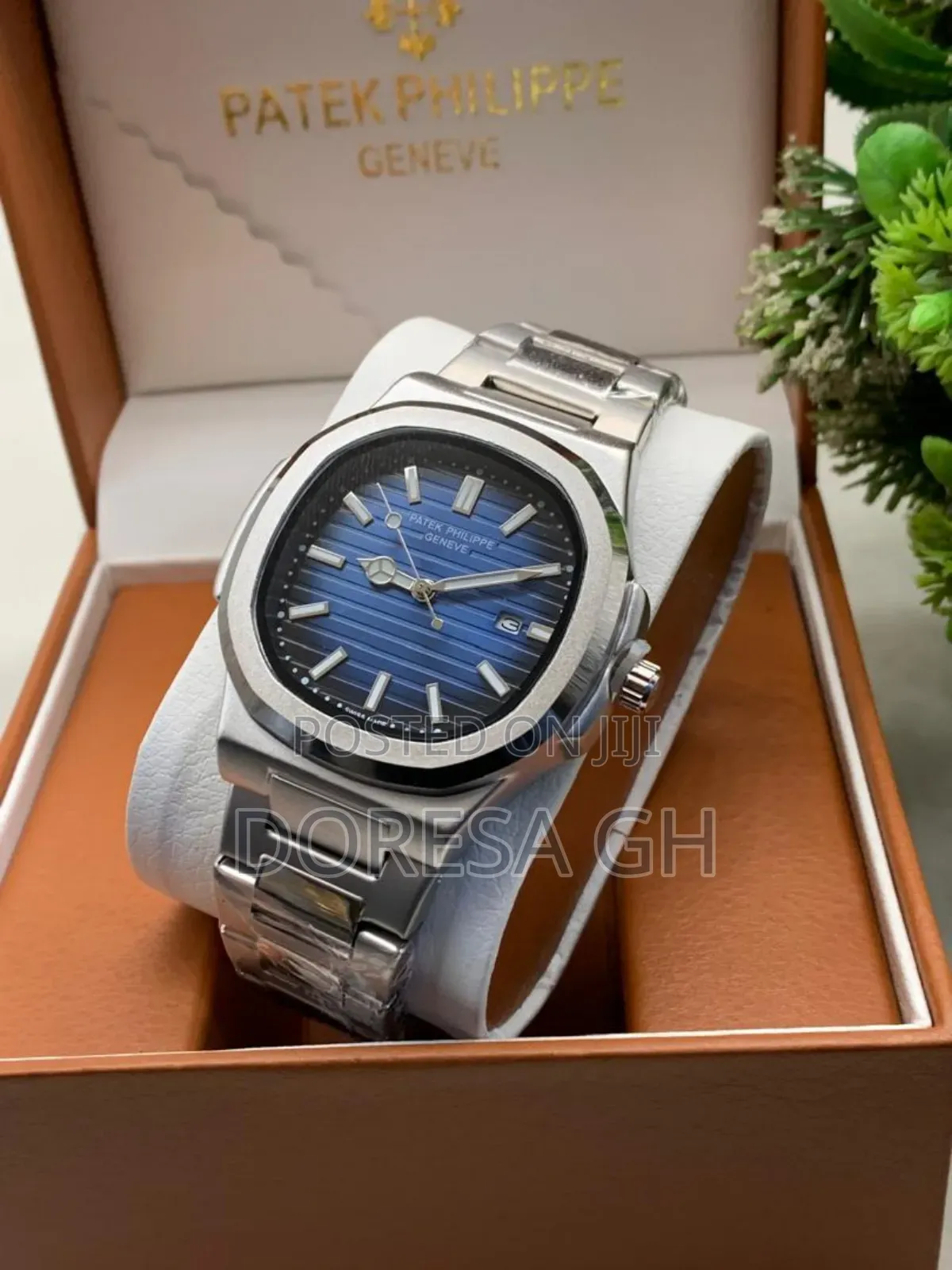Patek Philippe Geneva Stainless Steel Watch for Men