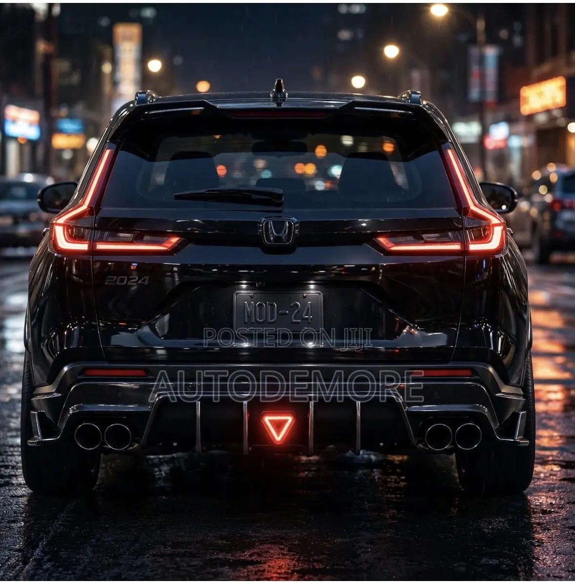 Honda CRV 2024 Rear Bumper Diffuser With Led