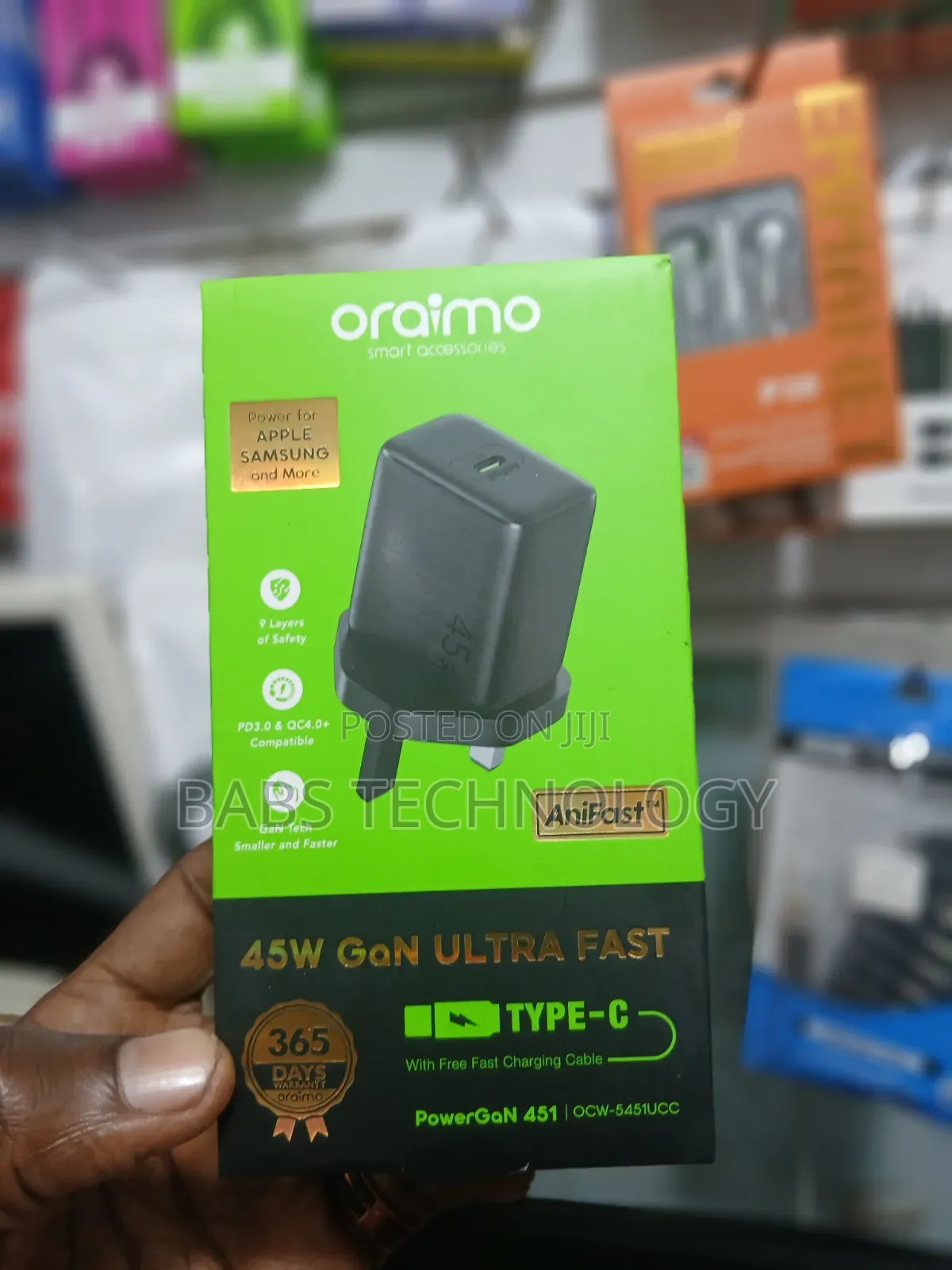 Oraimo 45W GaN Ultra Fast Charger