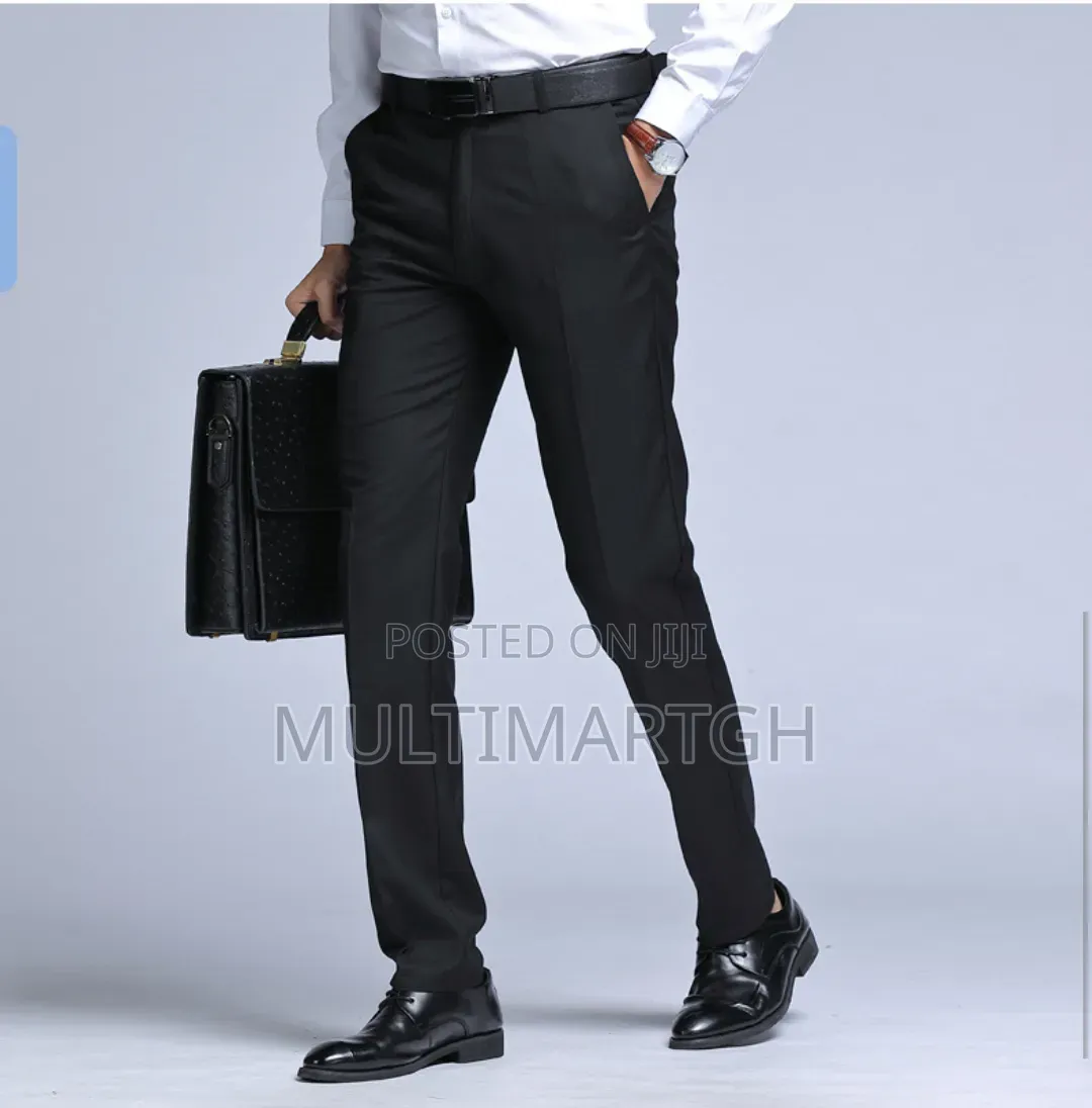 Men's Office Trousers Men's Formal Trousers - Black Size 31