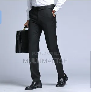 Men's Office Trousers Men's Formal Trousers - Black Size 31