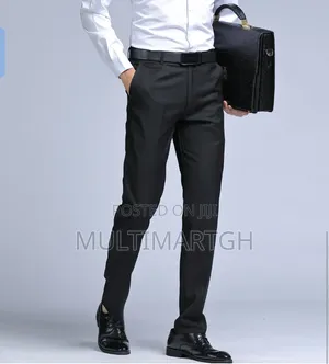 Men's Office Trousers Men's Formal Trousers - Black Size 31