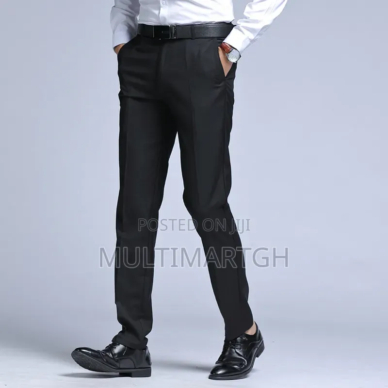 Men's Office Trousers Men's Formal Trousers - Black Size 31