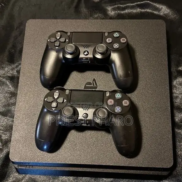 PS4 Slim With 2 Controllers,