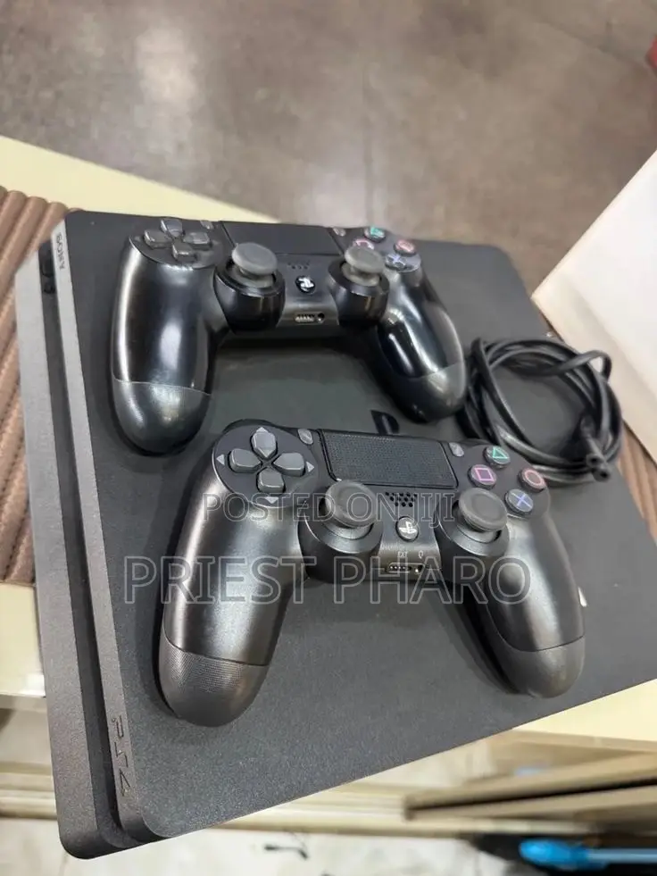 PS4 Slim With 2 Controllers,