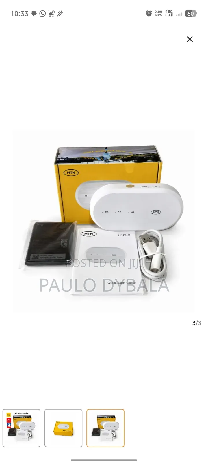 MTN Portable Universal Unlock 4G LTE Mifi/WiFi