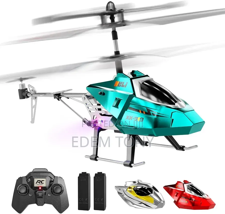 XK919 Alloy 3-Channel RC Helicopter - In Blue