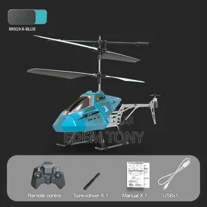 XK919 Alloy 3-Channel RC Helicopter - In Blue