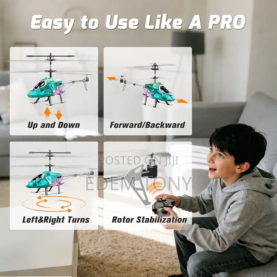 XK919 Alloy 3-Channel RC Helicopter - In Blue