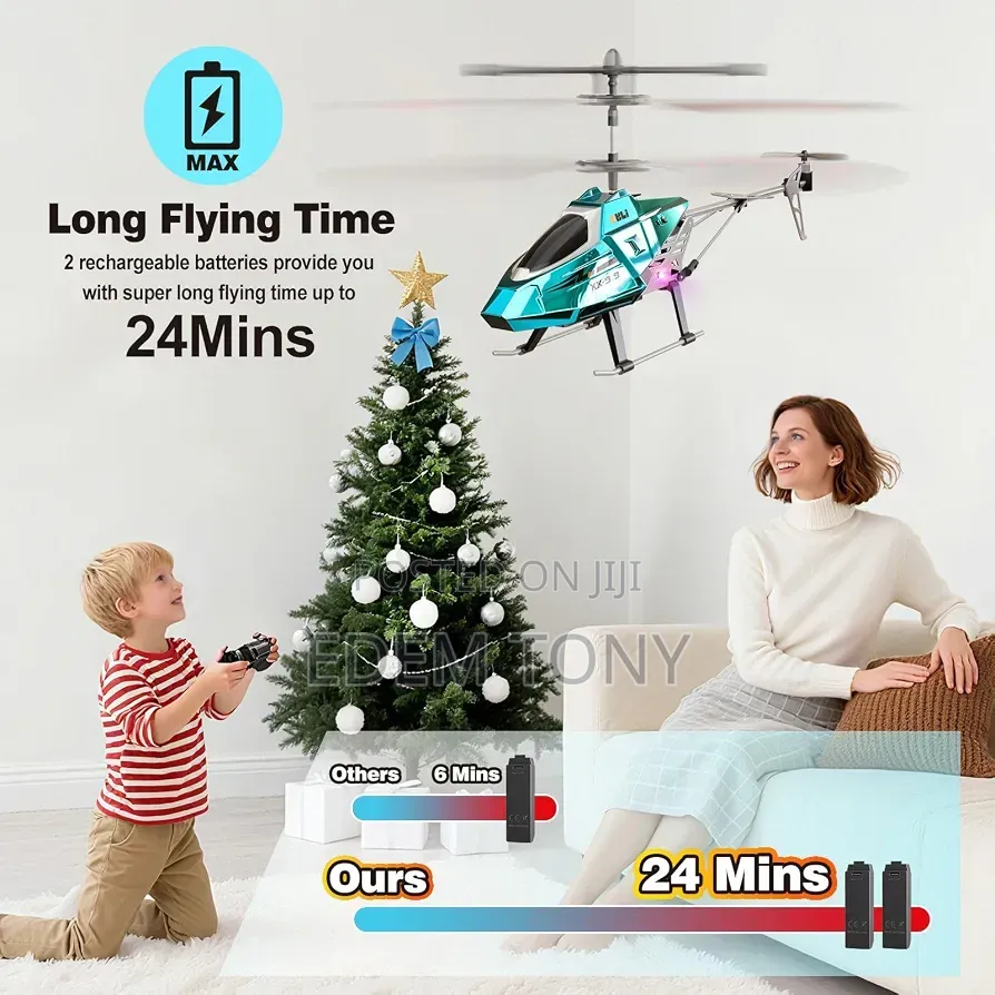 XK919 Alloy 3-Channel RC Helicopter - In Blue