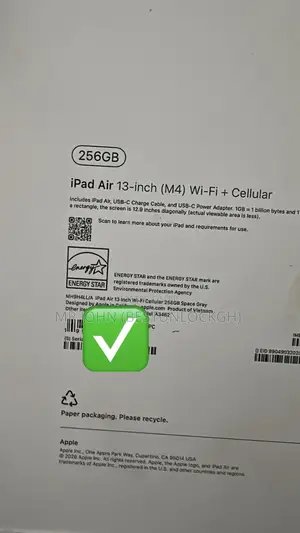 New Apple iPad Air 13 (2026) 256 GB Blue