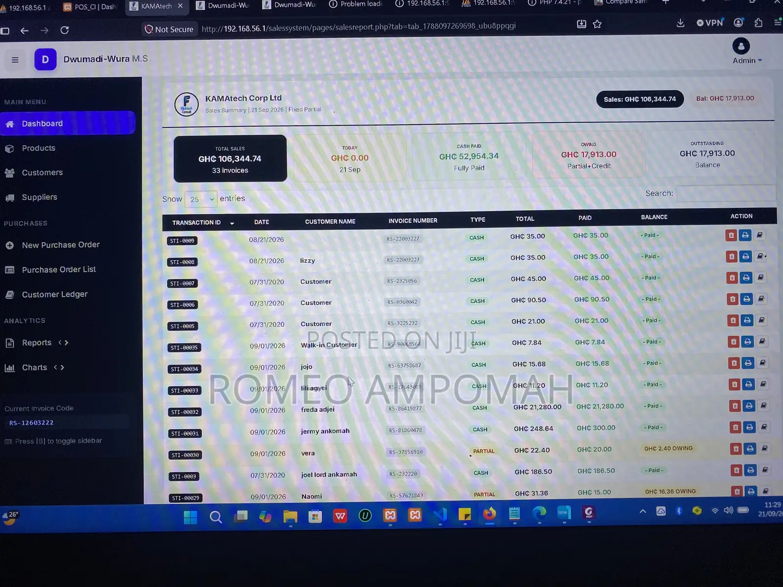 POS Sales Management System With Accounting Module