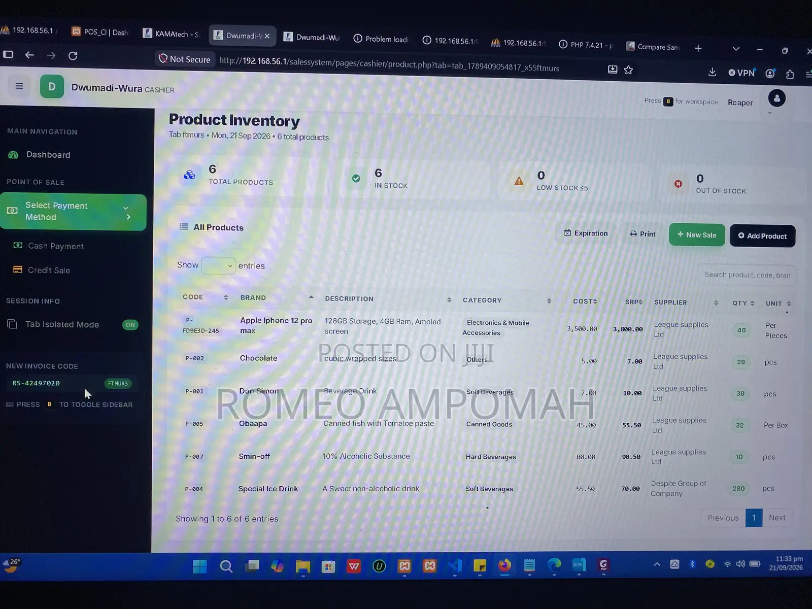 POS Sales Management System With Accounting Module