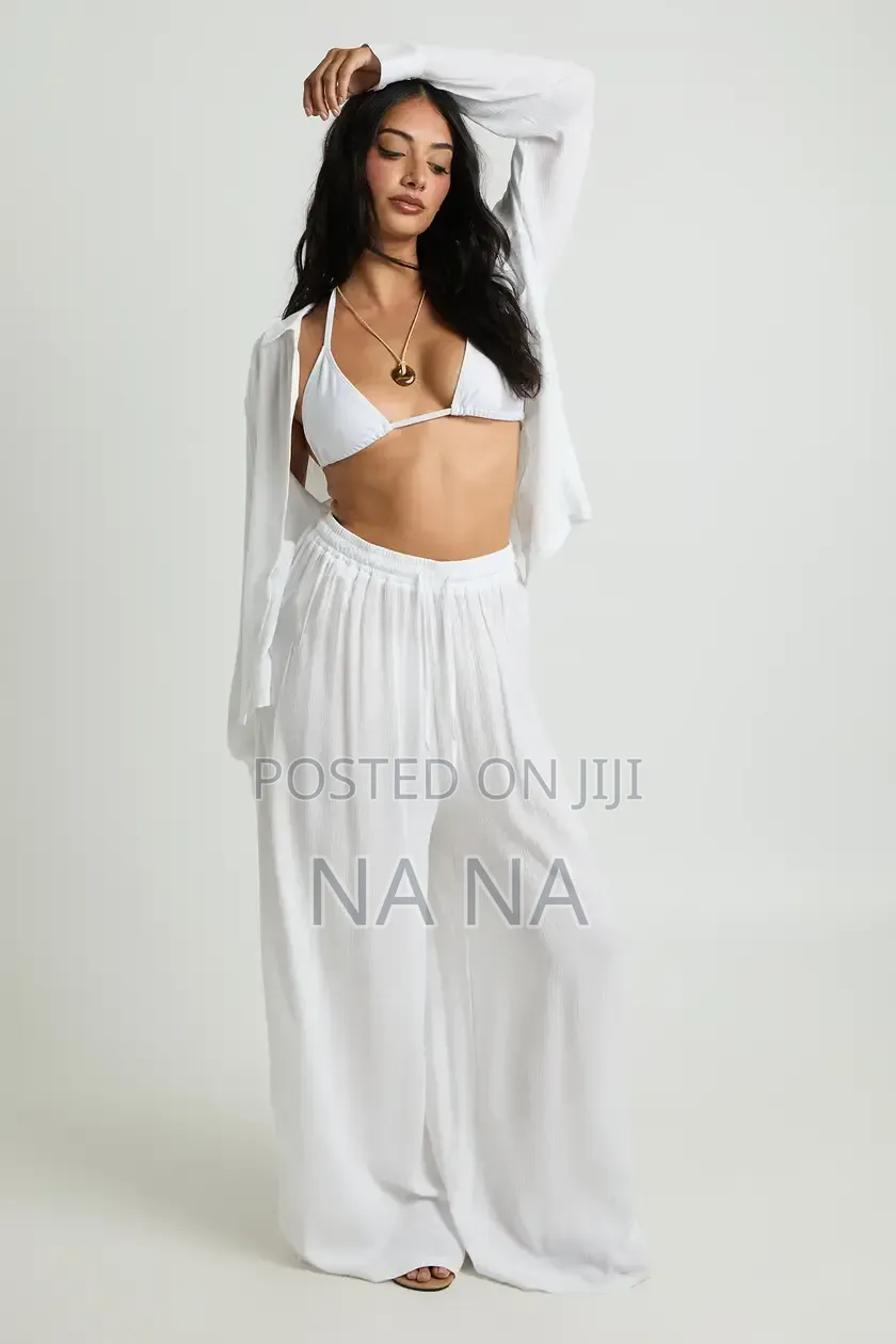 Cotton Linen Women Pants Set