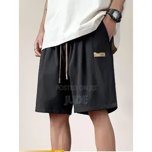 Men’s Ice Silk Quick-Dry Casual Shorts – Summer Drawstring Sport