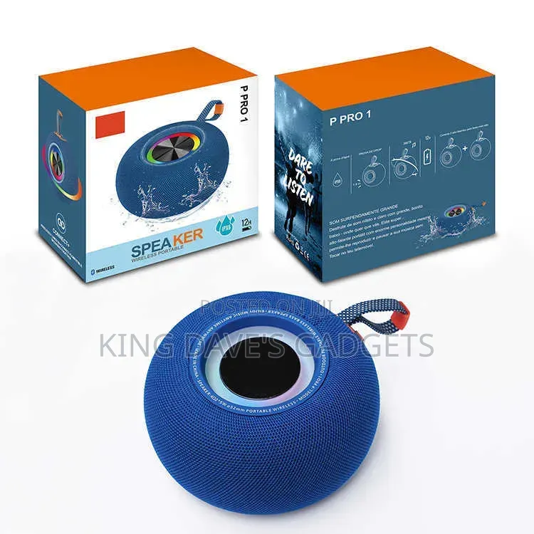 P PRO 1 Portable Wireless Speaker Extra Bass Speaker With RGB Lights