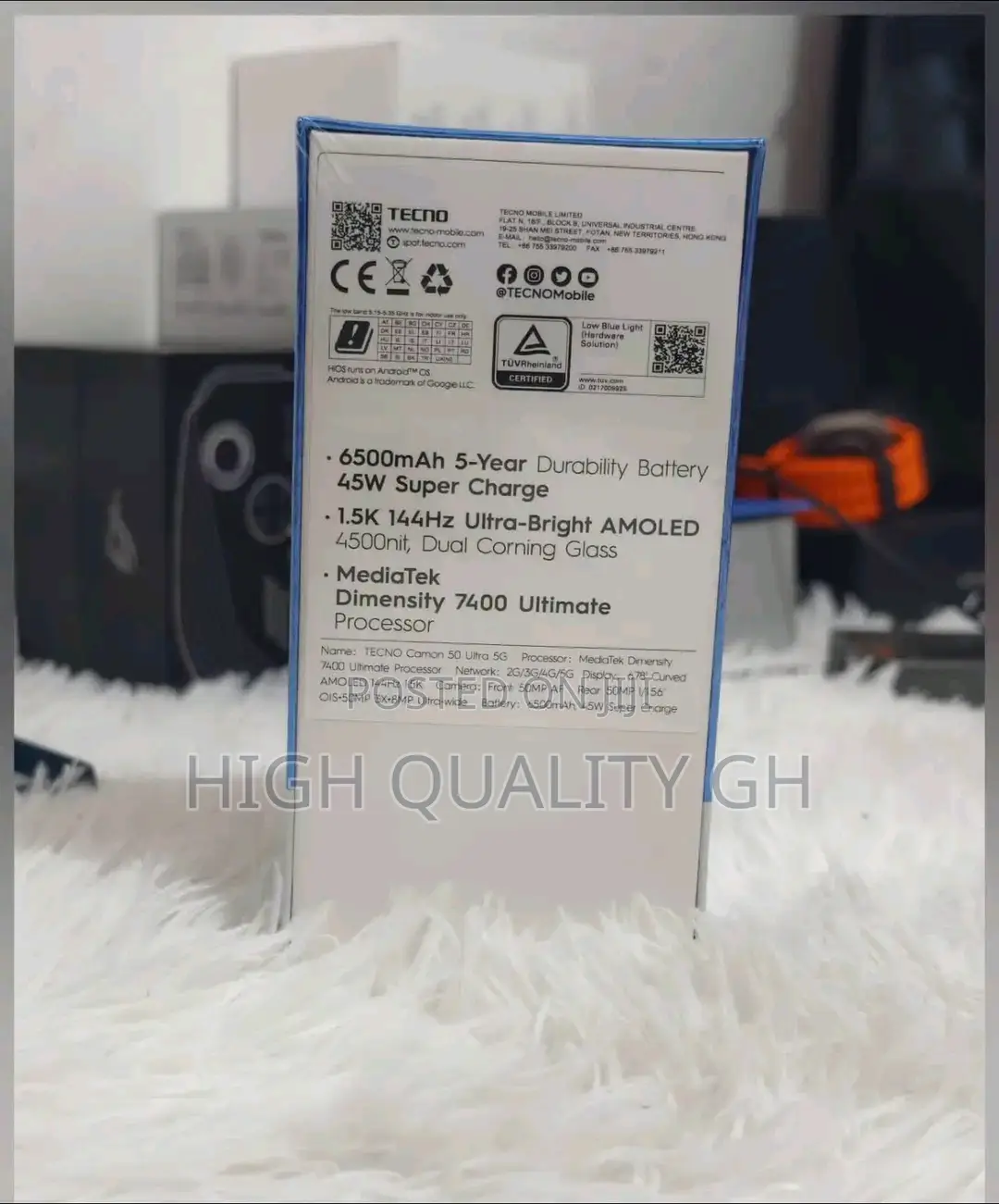 New Tecno Camon 50 Ultra 512 GB Blue