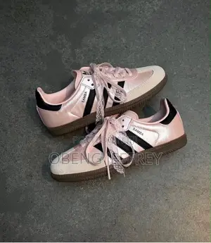 Original Pink Satin Adidas Samba