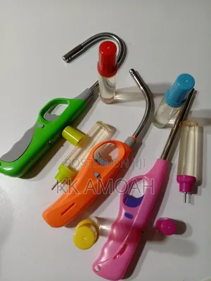 Three Set of Assorted Gas Lighters and Matching Full Gas Refill