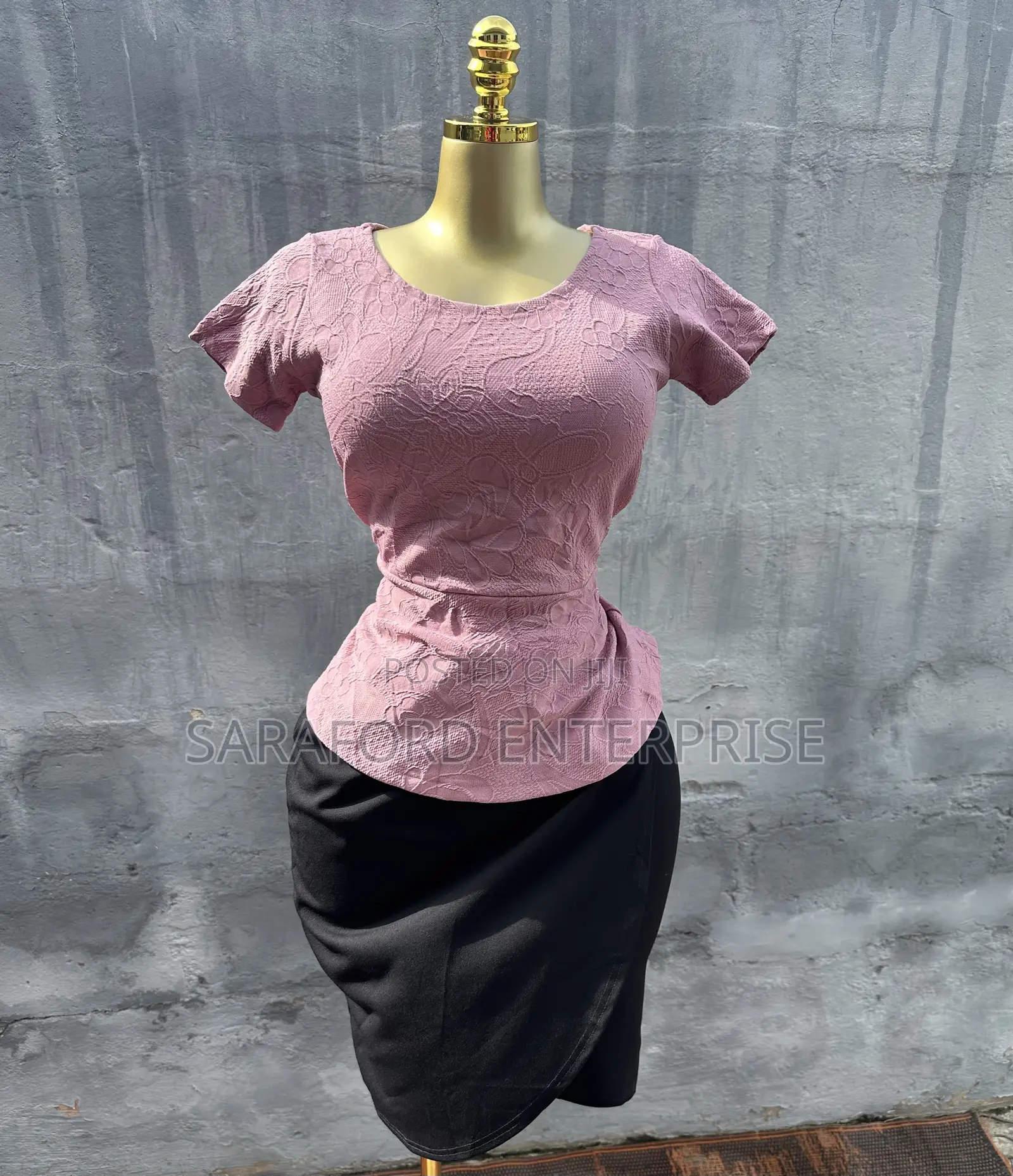Black Skirt and Top