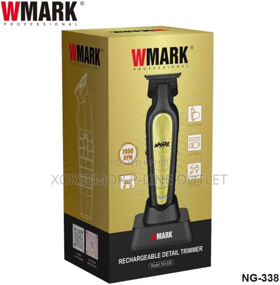 WMARK NG-338 7000 RPM Barbers DLC Fix and Ceramic Blade 180-Minute