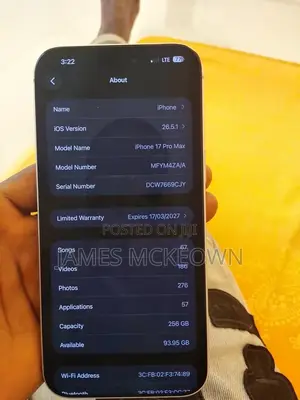 Apple iPhone 17 Pro Max 256 GB Gray