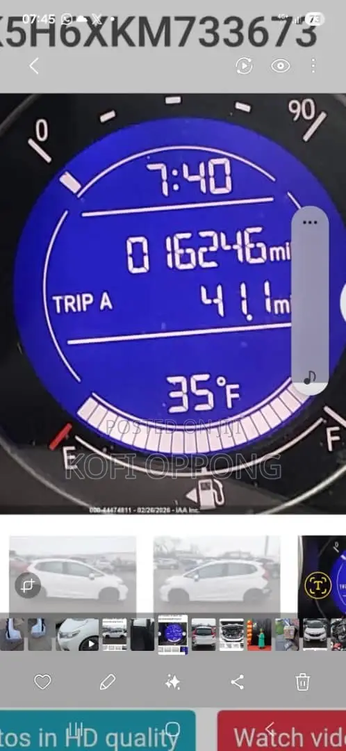 Honda Fit Sport 2020 White