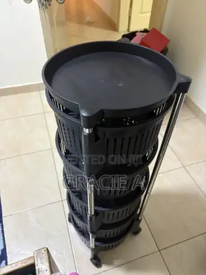 5 Tier Plastic Trolley