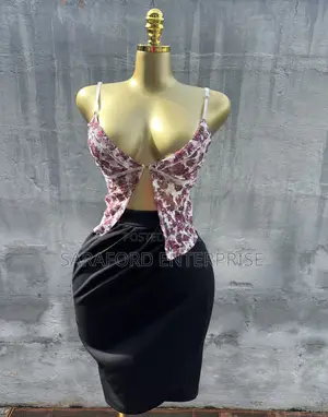 Black Tulip Skirt Top