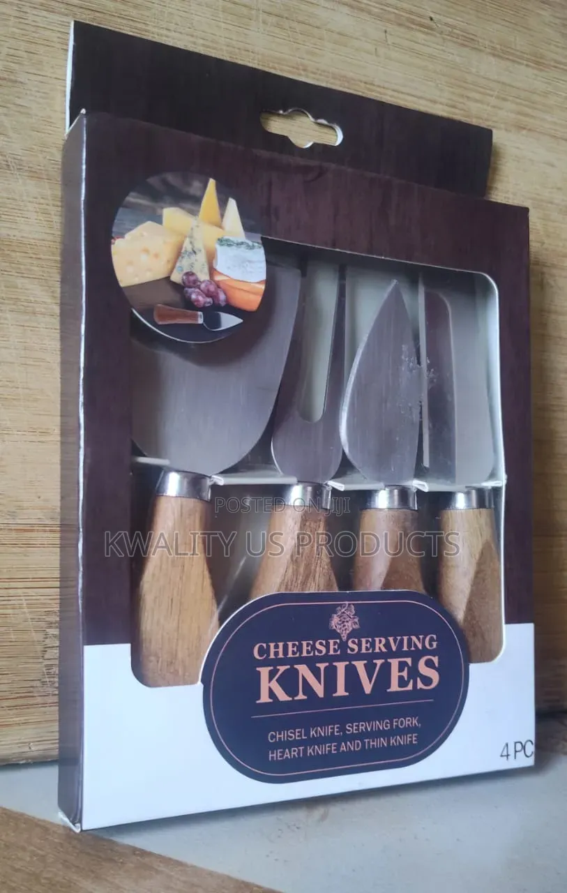 4-Piece Cheese Serving Knives Set