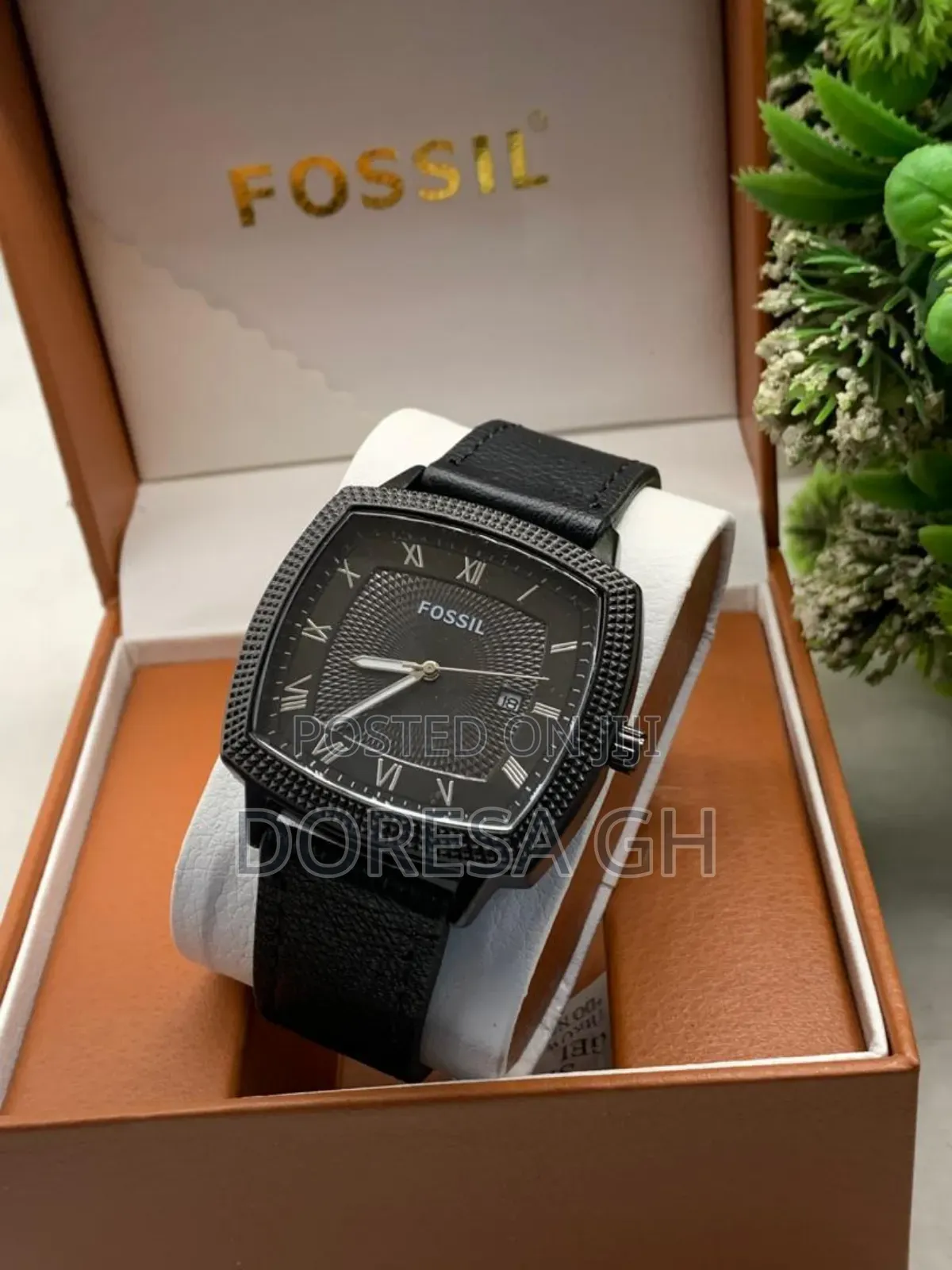 Fossil Men’s Leather Watch – Classic Casual Wristwatch