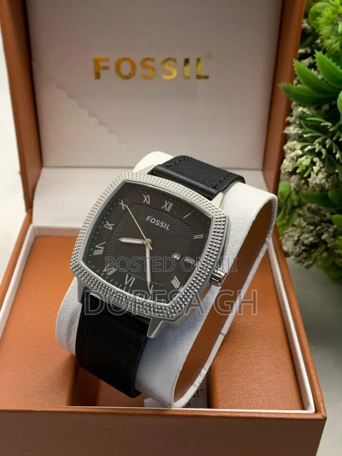 Fossil Men’s Leather Watch – Classic Casual Wristwatch