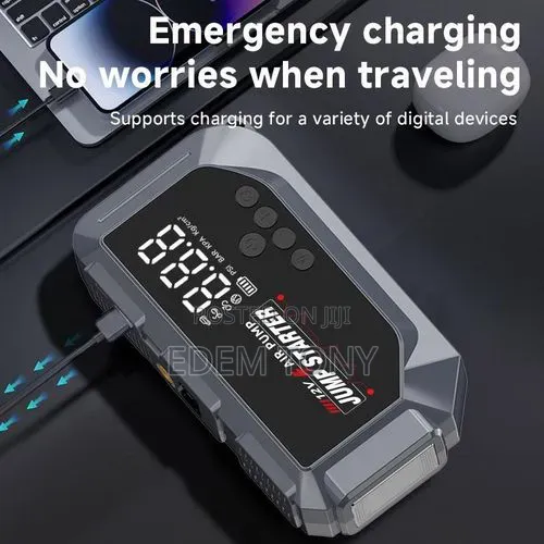 Multifunctional 12V Car Jump Starter and Air Compressor