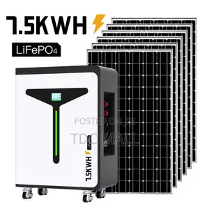 7.68Kwh LifeP04 All-in-One Solar Energy Storage + 5 Panels