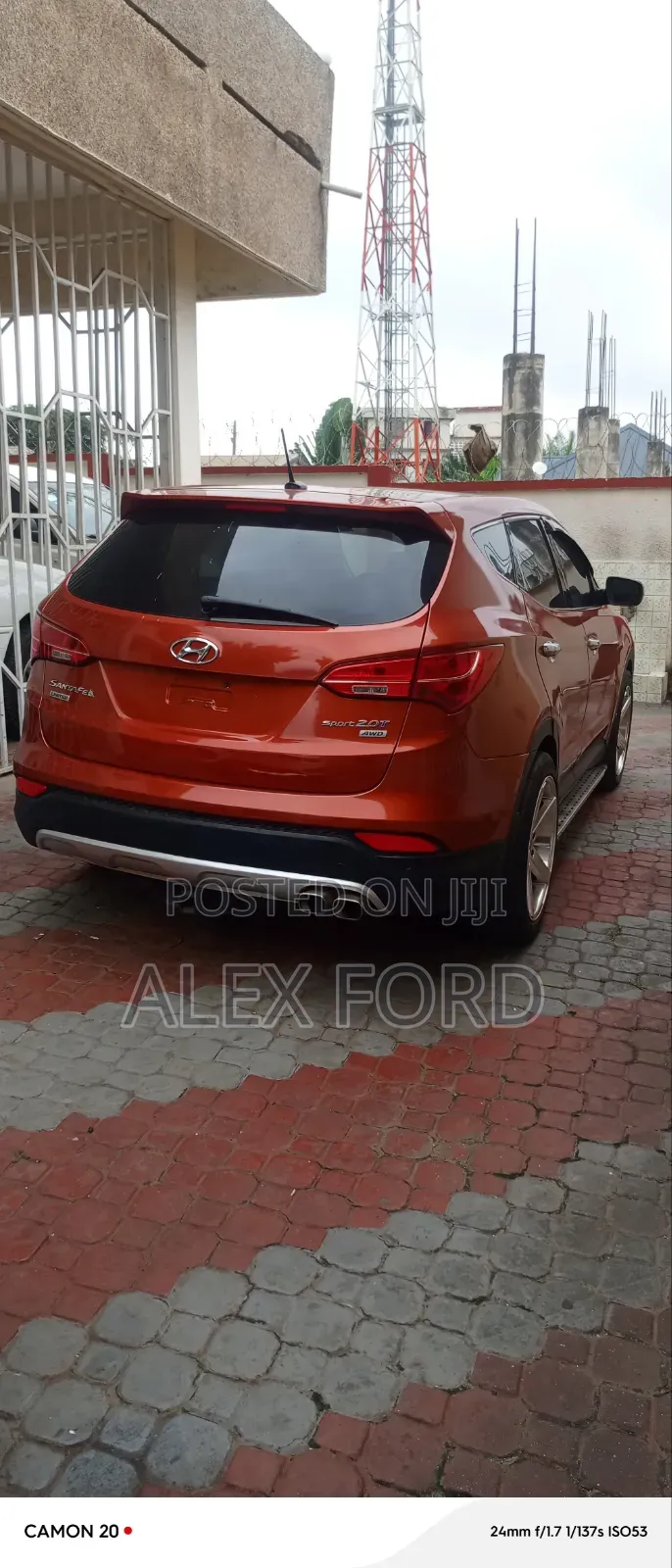 Hyundai Santa Fe 2014 Red