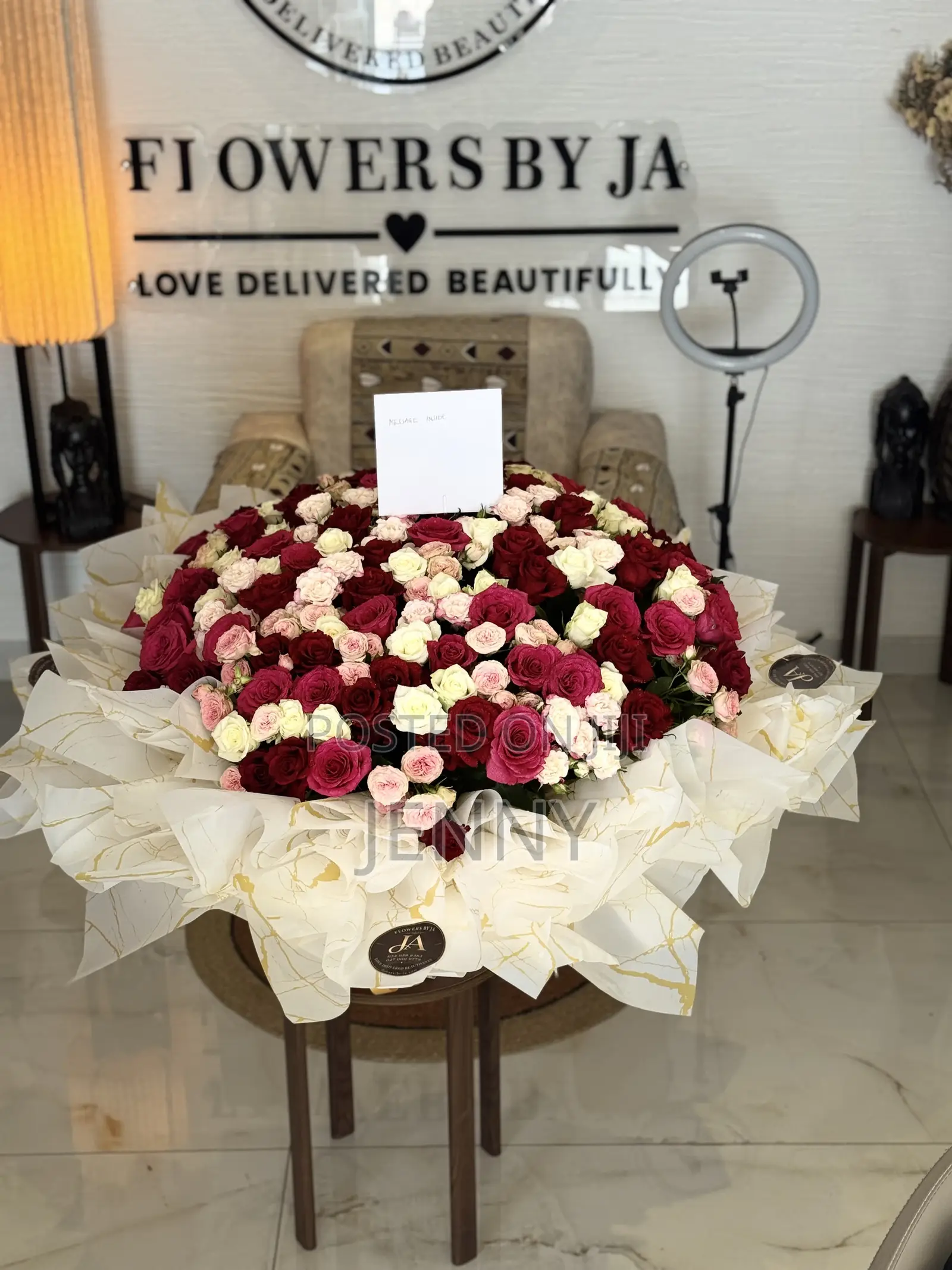 12 Fresh Red Roses Bouquet – Same-Day Delivery