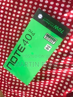 New Infinix Note 40 Pro 5G 256 GB Black