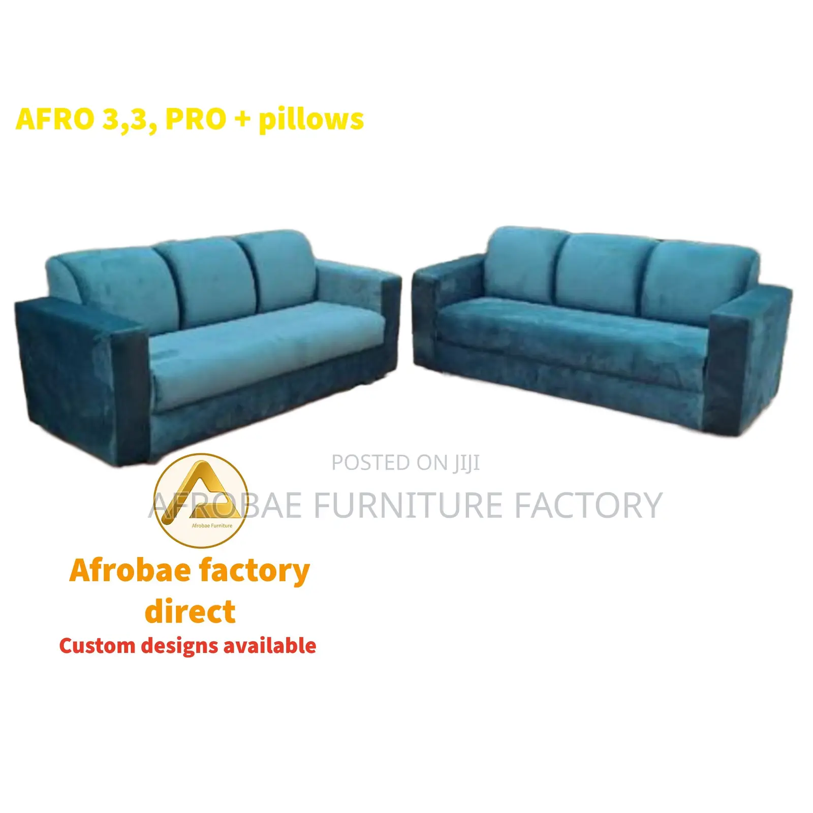 3+3 Sofa Chairs From Afrobae Factory- Custom