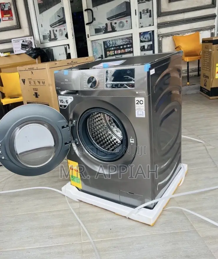 Get Premium TCL 10.5kg Front Load Washing Machine(Full Automatic)Gray.